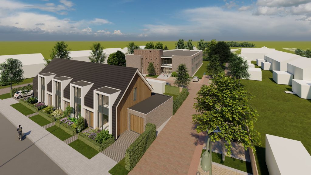 Nieuwbouw Belfeld woonzorgcomplex met 4 levensloopbestendige woningen Van der Heijden bouw en ontwikkeling